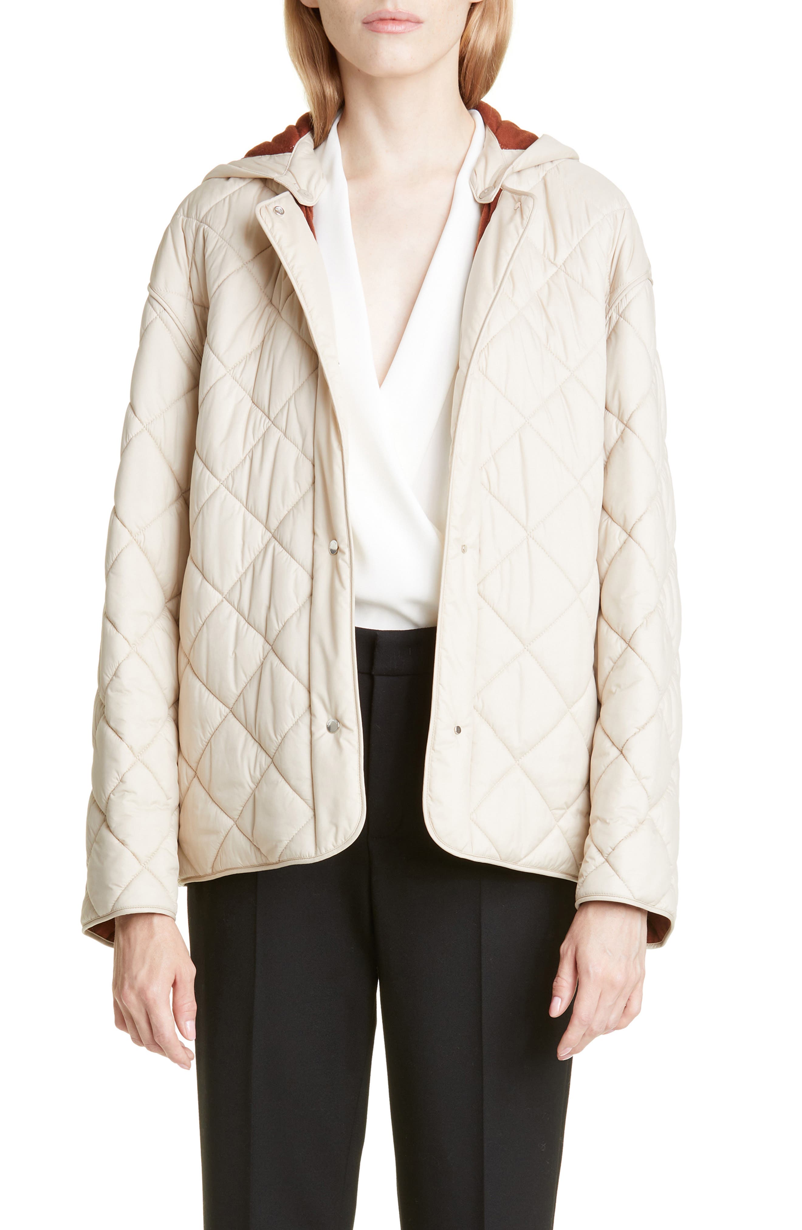 Loro Piana Rocar Quilted Shirt Jacket in White Womens Jackets Loro Piana Jackets Natural 