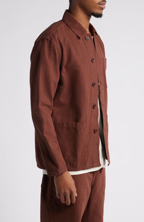 Shop Service Works Cotton Canvas Coverall Jacket In Brown