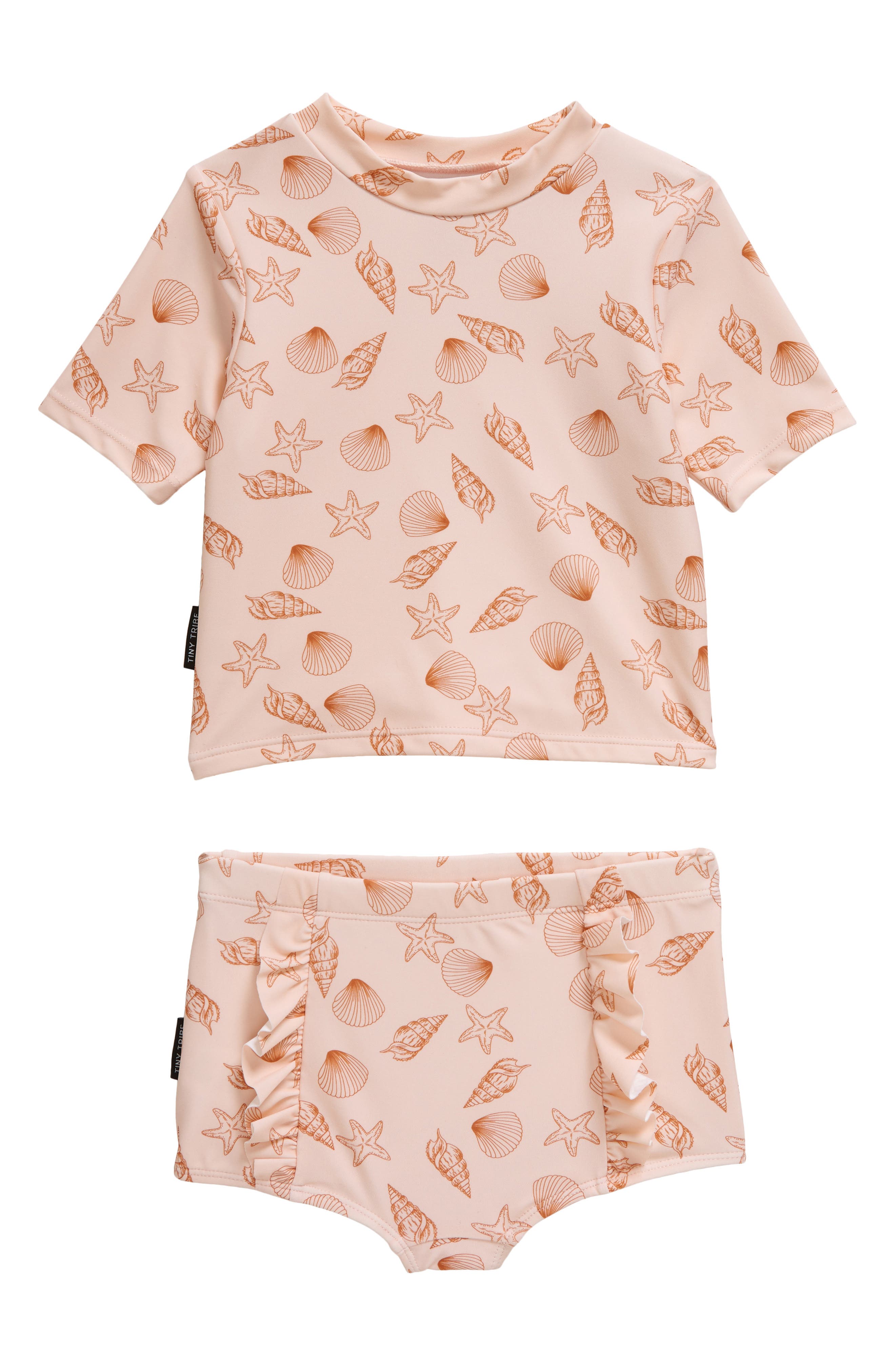 TINY TRIBE Seashell Rashguard TwoPiece Swimsuit Nordstrom