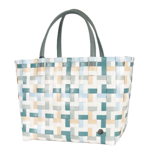 Handed By Fifty Fifty Recycled Plastic Weekender Bag In Teal Blue Mix