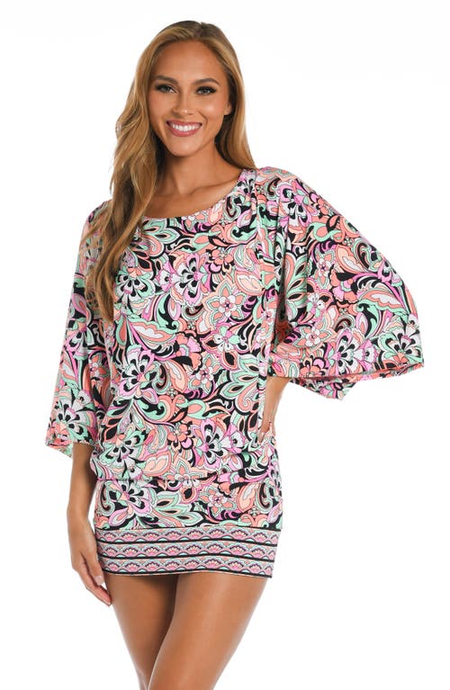 Sunshine 79 Paisley Cover-up Tunic Top In Multi