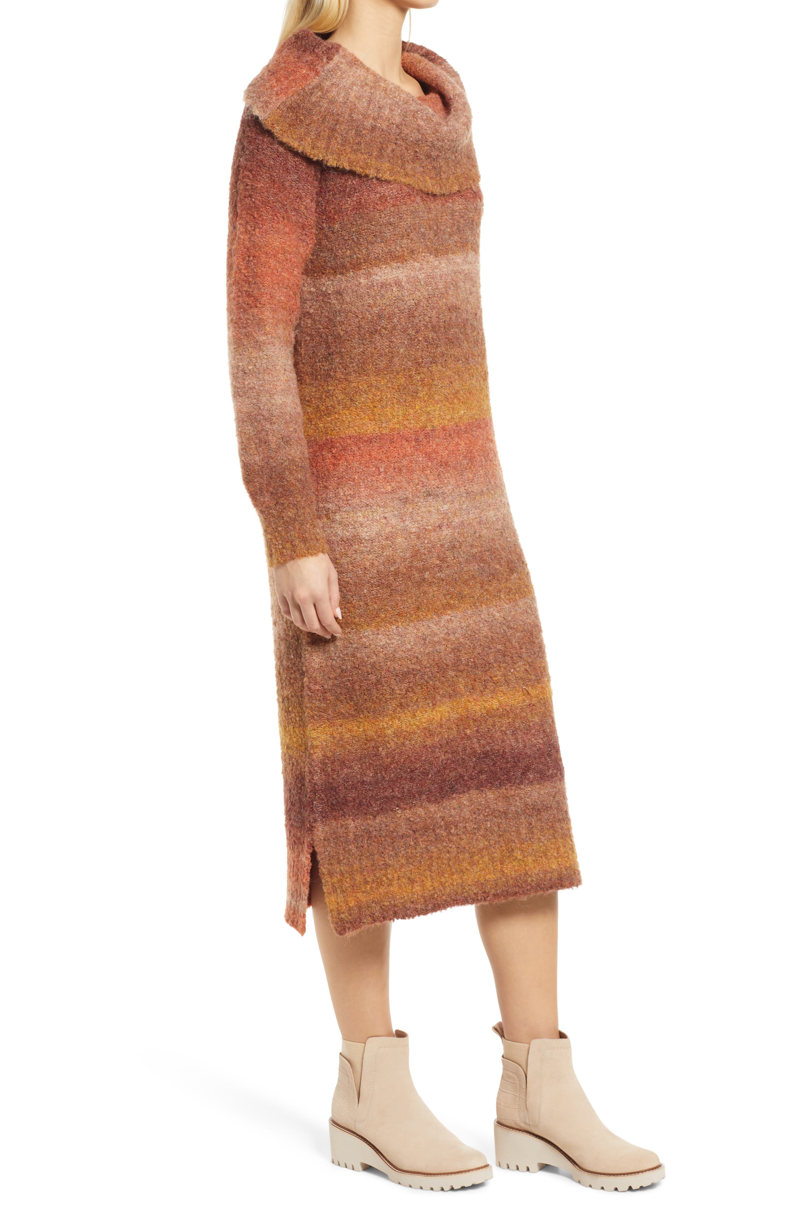 ombre sweater dress