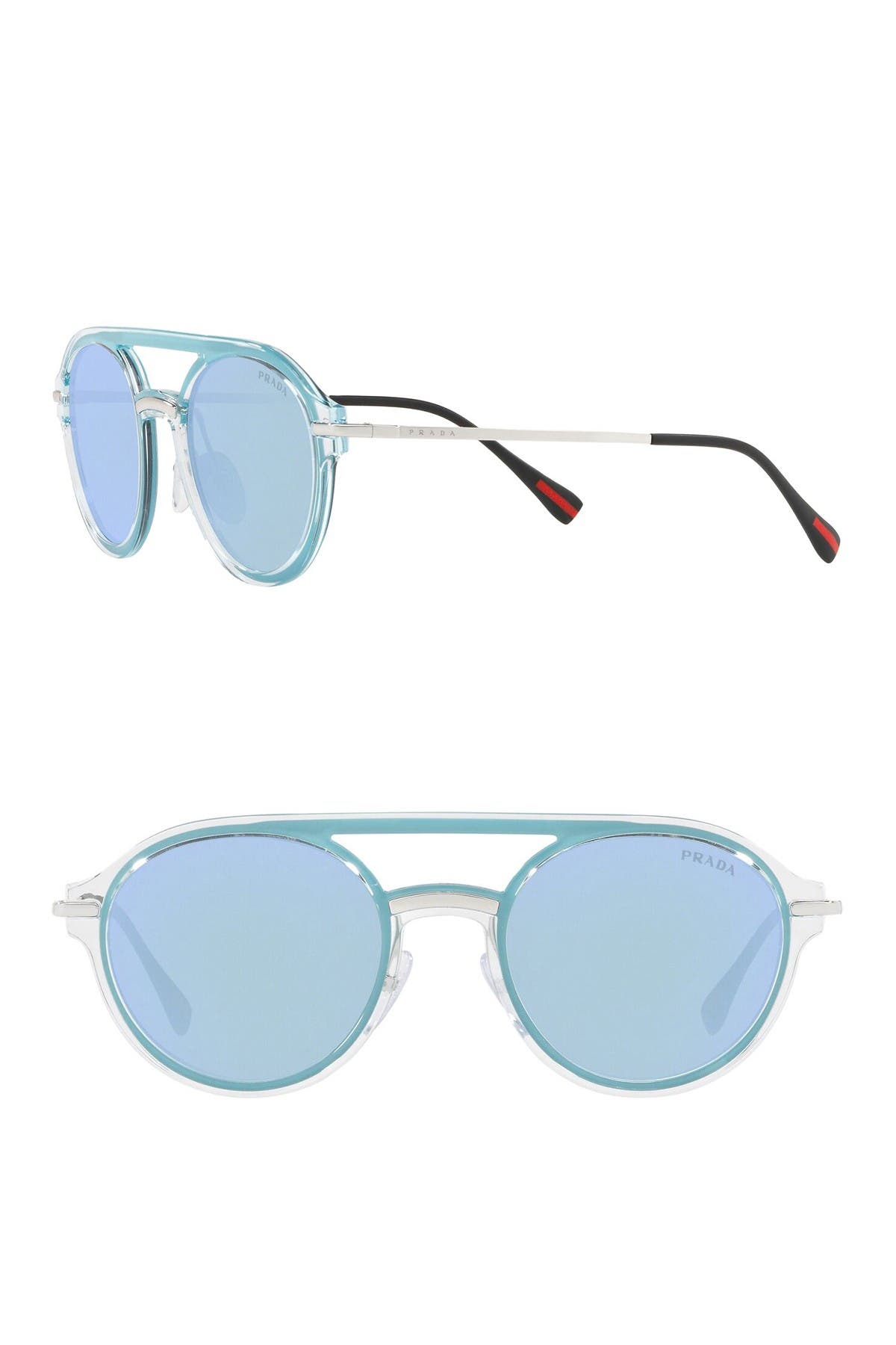 prada blue aviator sunglasses