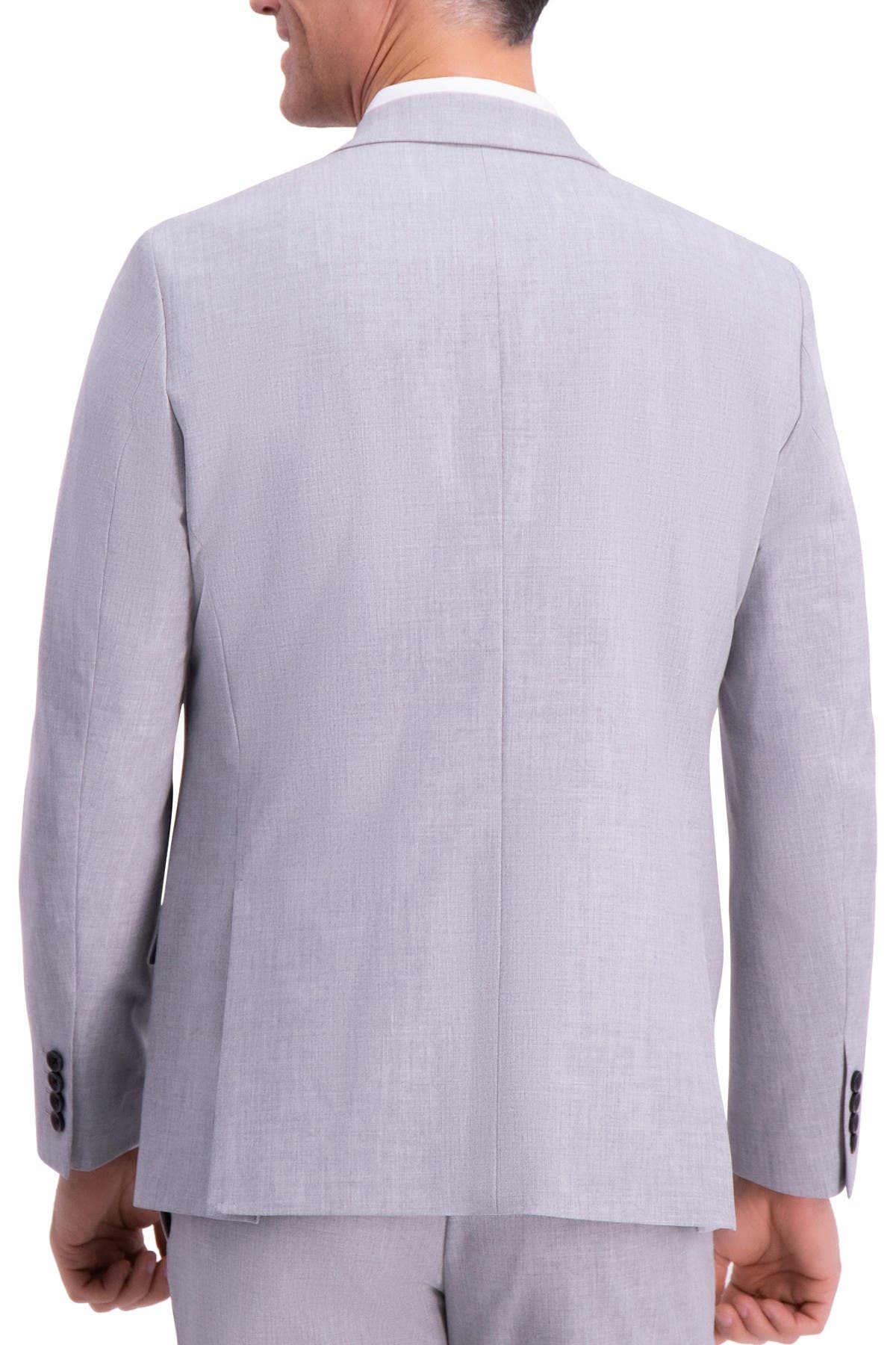 Haggar Gabardine 4-way Stretch Slim Fit 2-button Suit Separate Coat In Light/pastel Grey2