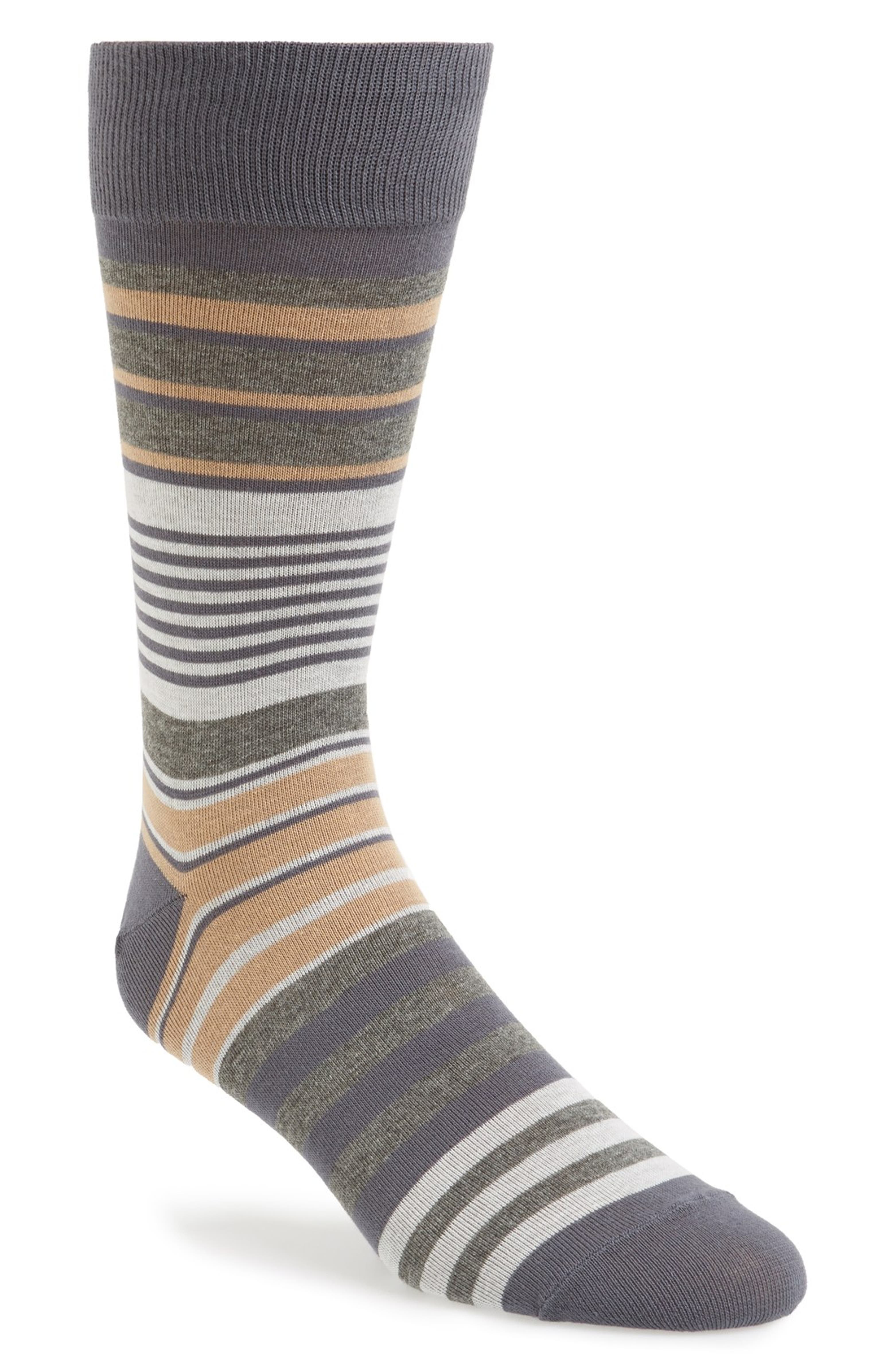 Cole Haan Stripe Cotton Blend Socks | Nordstrom
