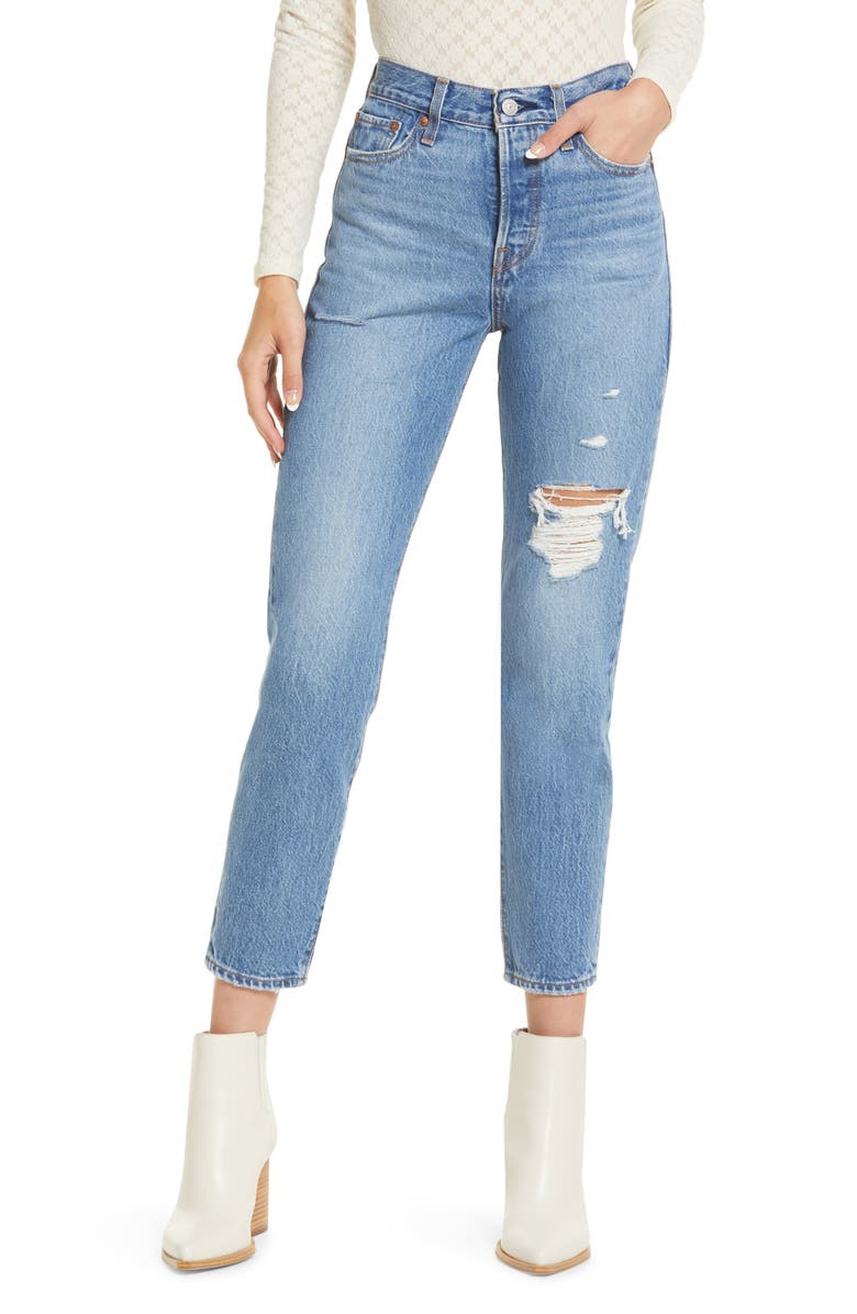 succes Demonteer sturen Levi's® Wedgie Icon Ripped High Waist Ankle Slim Jeans | Nordstrom