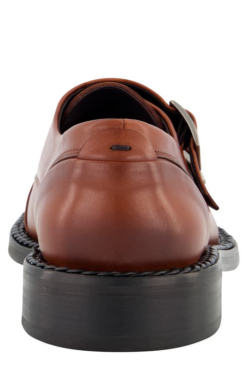 Karl Lagerfeld Men's White Label Leather Double Monk Strap Shoes In Brown