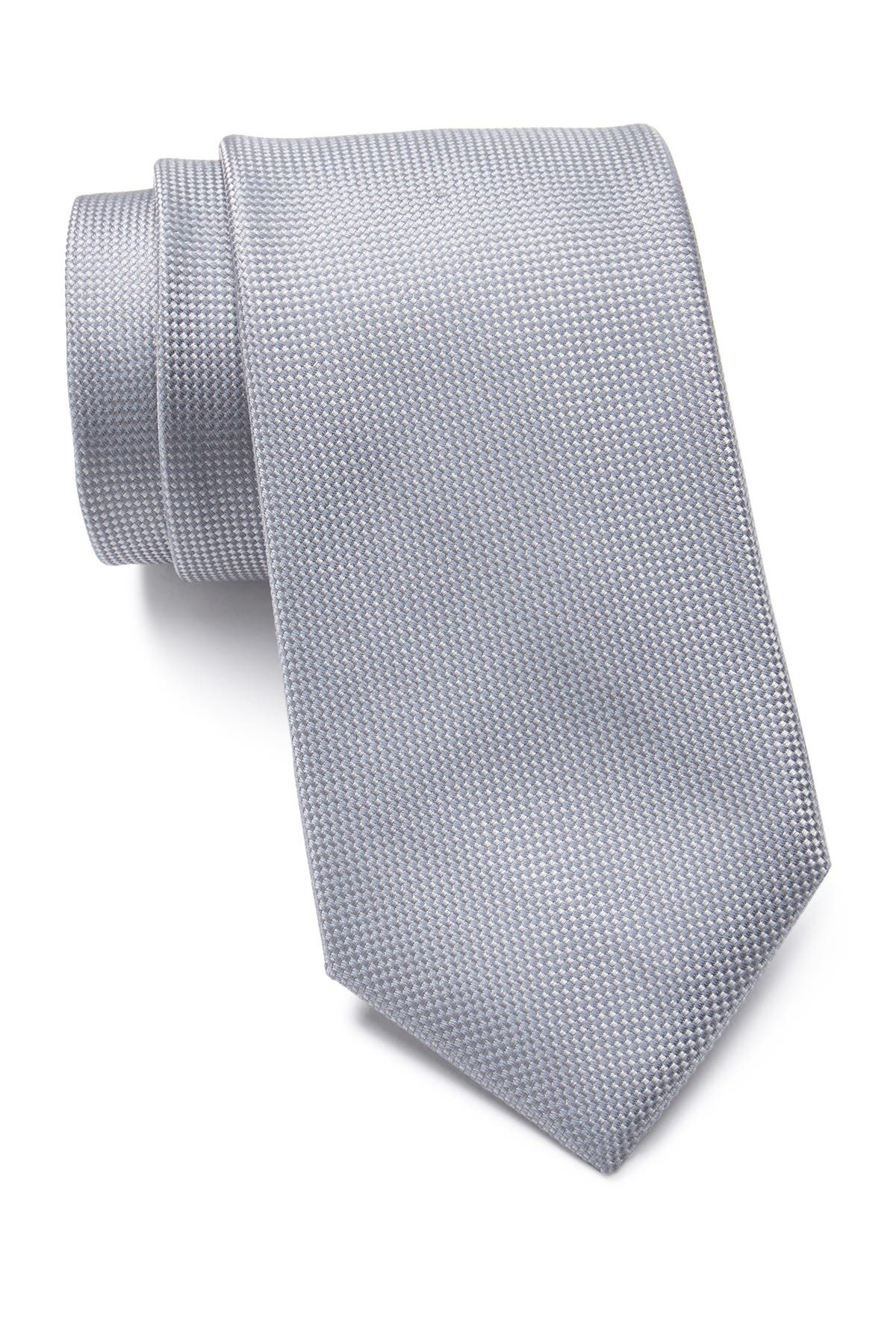 Nordstrom Rack Oleta Solid Silk Tie In Gray