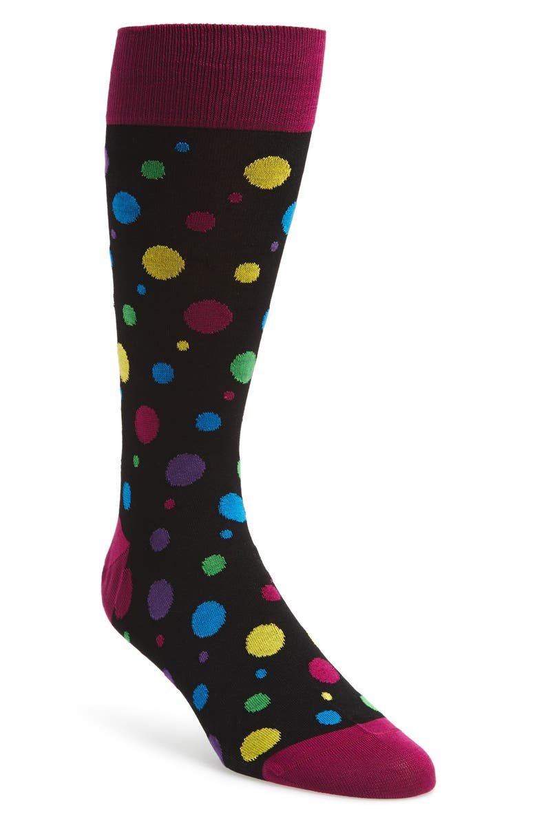 Bugatchi Multi Dot Cotton Blend Socks | Nordstrom