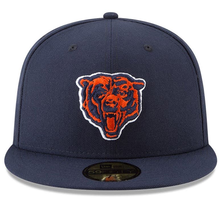 New Era Chicago Bears Custom On-field Basic 59fifty Cap In Navy