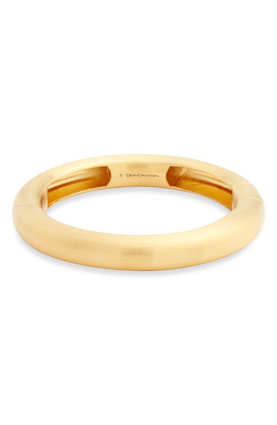 Dean Davidson Large Dune Hinge Bangle Bracelet In Gold