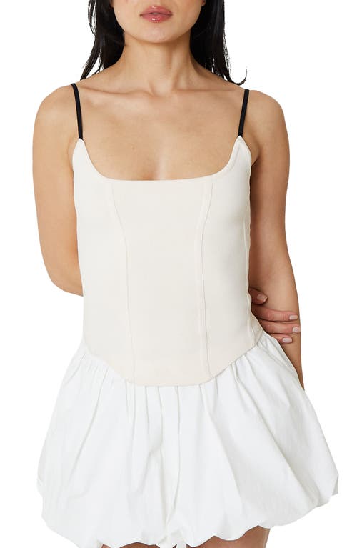 Shop Find Me Now Persephone Corset Camisole In Cream