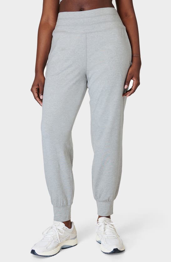 Sweaty Betty Gaia Pocket Joggers In Light Grey Marl