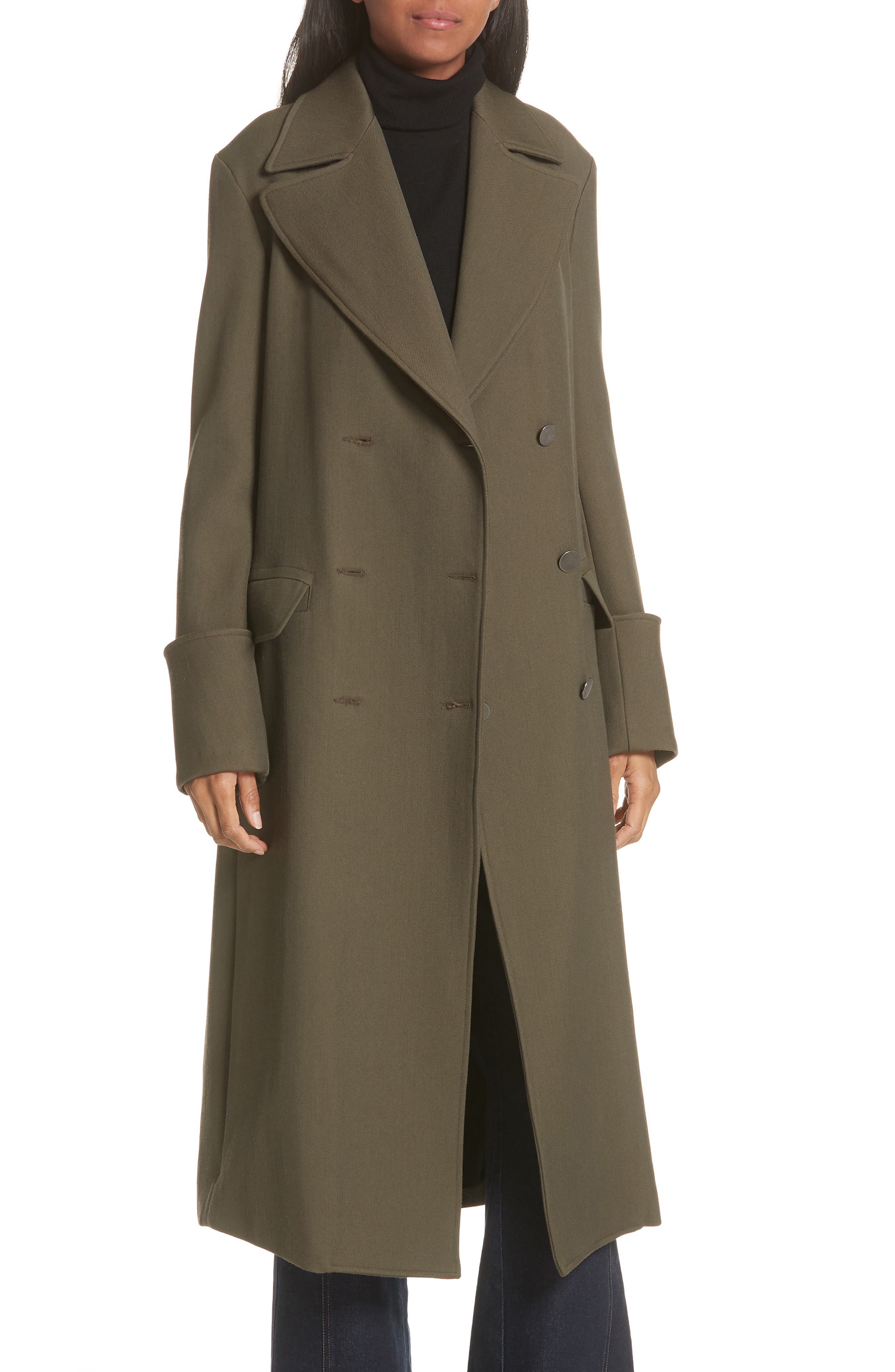 Women's Green Wool \u0026 Wool-Blend Coats 
