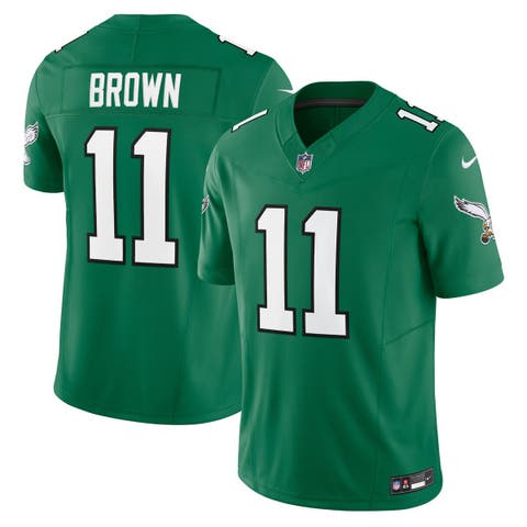 Men's Nike A.J. Brown Kelly Green Philadelphia Eagles Vapor F.U.S.E ...