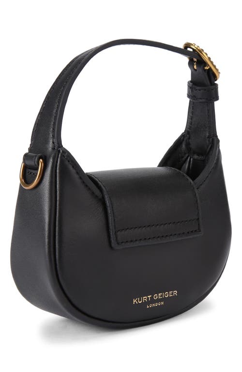 Shop Kurt Geiger London Micro Chelsea Hobo Bag In Black