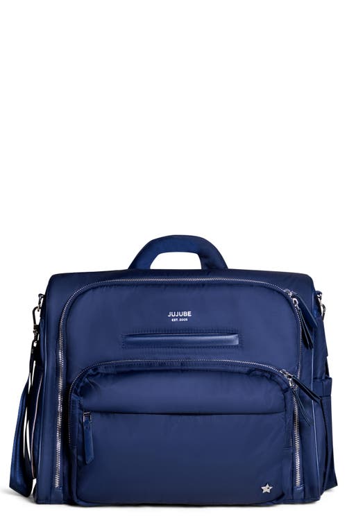 JuJuBe Twill Diaper Backpack Satchel in Navy at Nordstrom