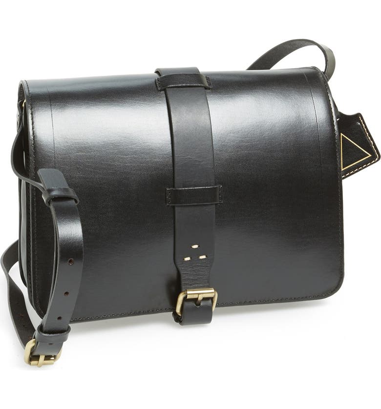 Courier Leather Crossbody Bag