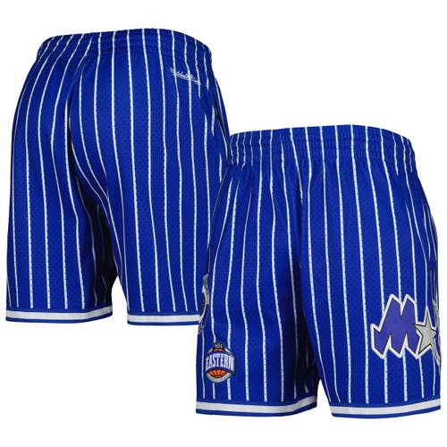Men's Mitchell & Ness Blue Orlando Magic City Collection Heritage Mesh Shorts