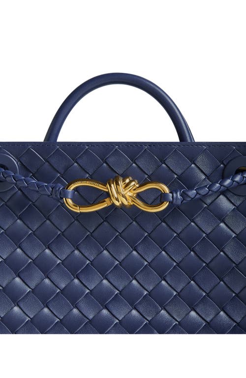 Bottega Veneta Small Andiamo Shoulder Bag In Duke/brass