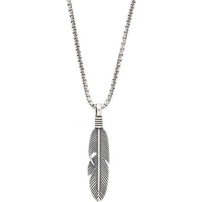 Degs & Sal Feather Pendant Necklace