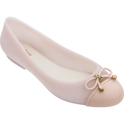 Melissa Doll V Cap Toe Flat, Pink