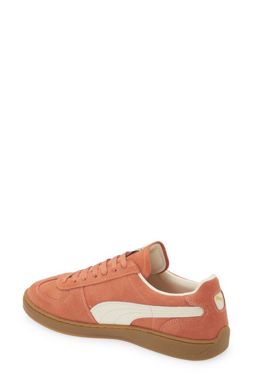 Shop Puma Super Team Low Top Sneaker In Deeva Peach- White