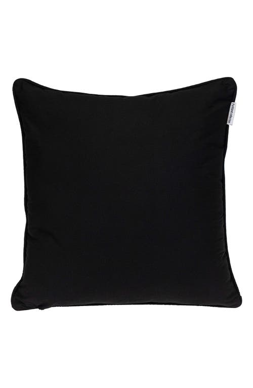 Parkland Collection Adora Square Throw Pillow In Black