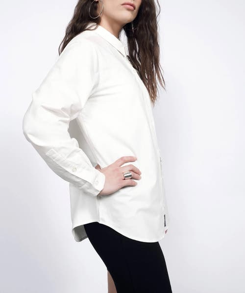 Wildfang The Essential Long Sleeve Oxford Button Up In White