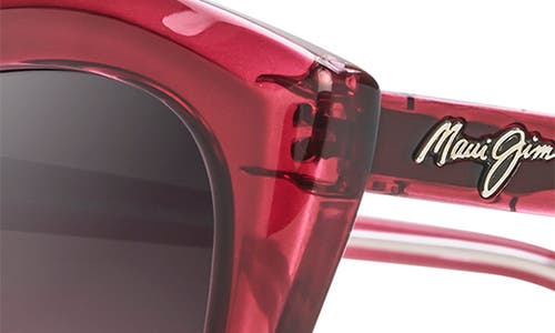Maui Jim Lotus Rs827-13f Sunglasses In Raspberry Fade/maui Rose