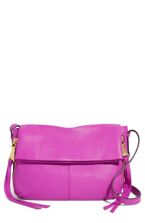 Bali Leather Crossbody Bag in Fuchsia