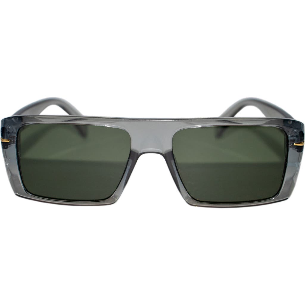 Fifth & Ninth Unisex Atlas 54mm Polarized Sunglasses In Gray/olive