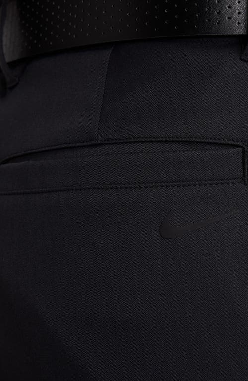 Nike Golf Dri-fit 8-inch Water Repellent Chino Golf Shorts In Black/black