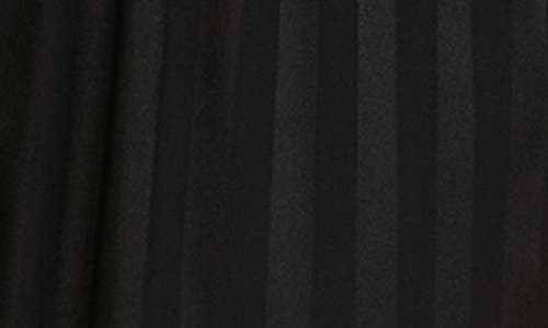 Flora Nikrooz Angela Jacquard Stripe Long Pajamas In Black