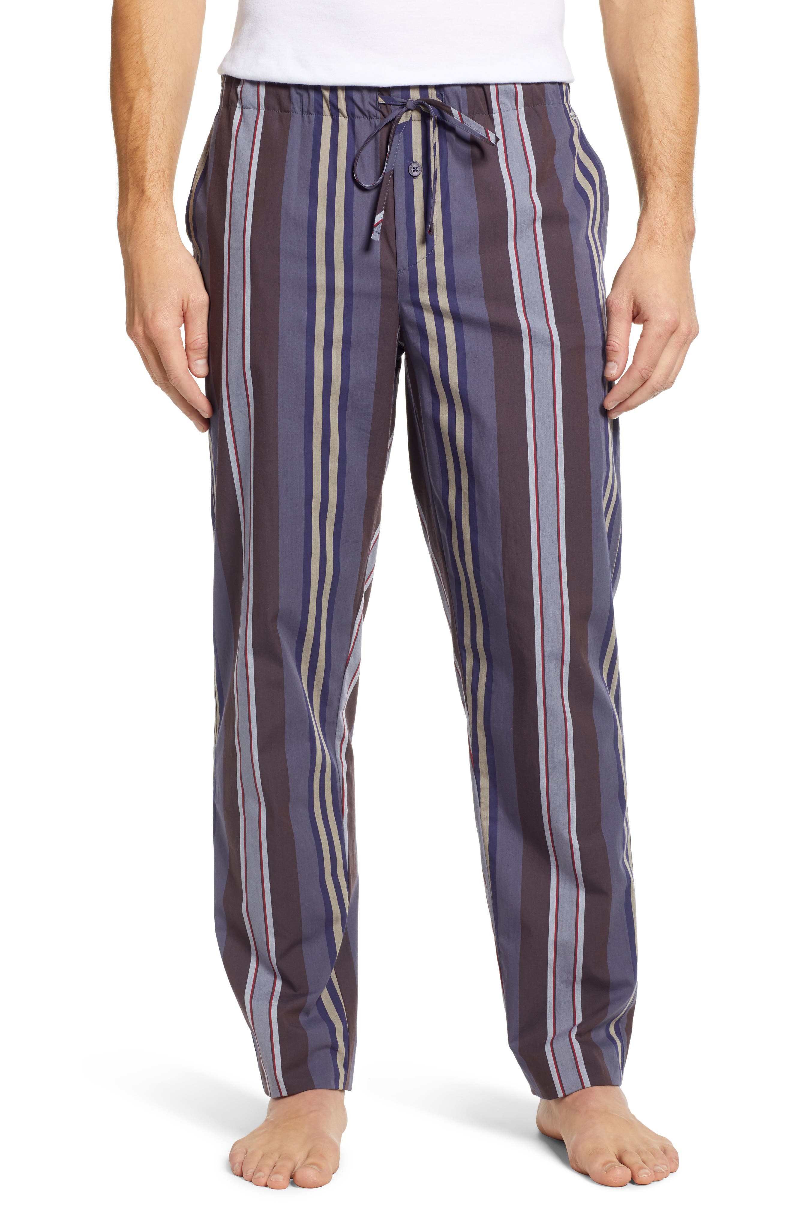 Hanro Noe Pajama Pants, Blue