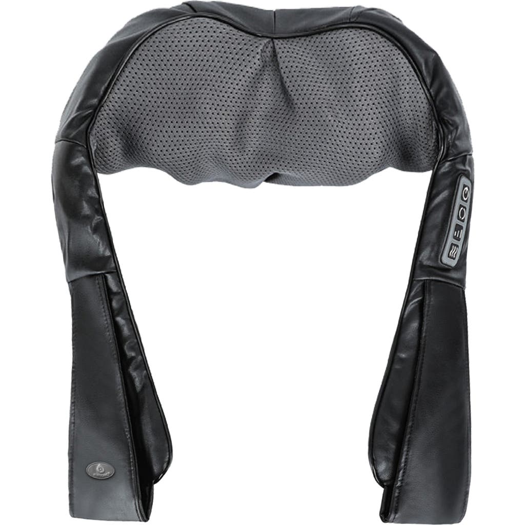 Pursonic 3d Shiatsu Heating Back And Neck Massager In Black