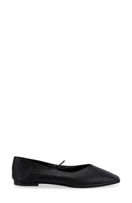 Shop Alohas Sway Square Toe Ballet Flat In Black