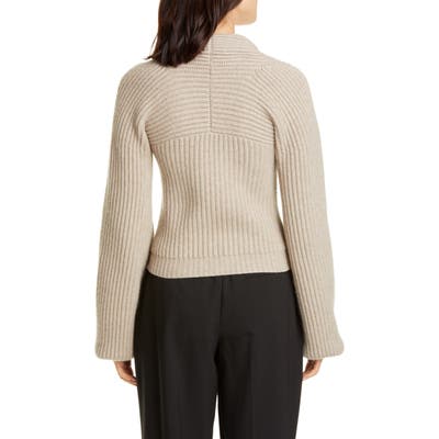Alexander Wang Ribbed Wool & Cashmere Blend Sweater, Ivory
