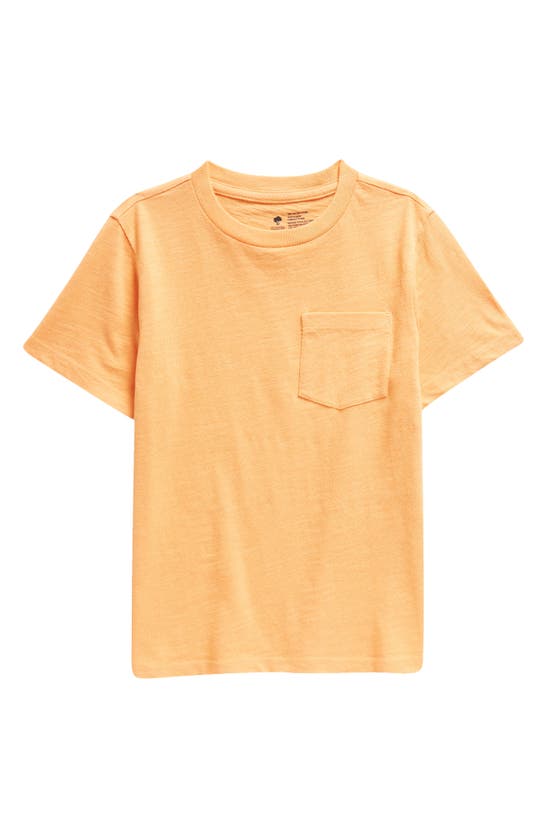 Shop Tucker + Tate Kids' Cotton Pocket T-shirt In Orange Pastel