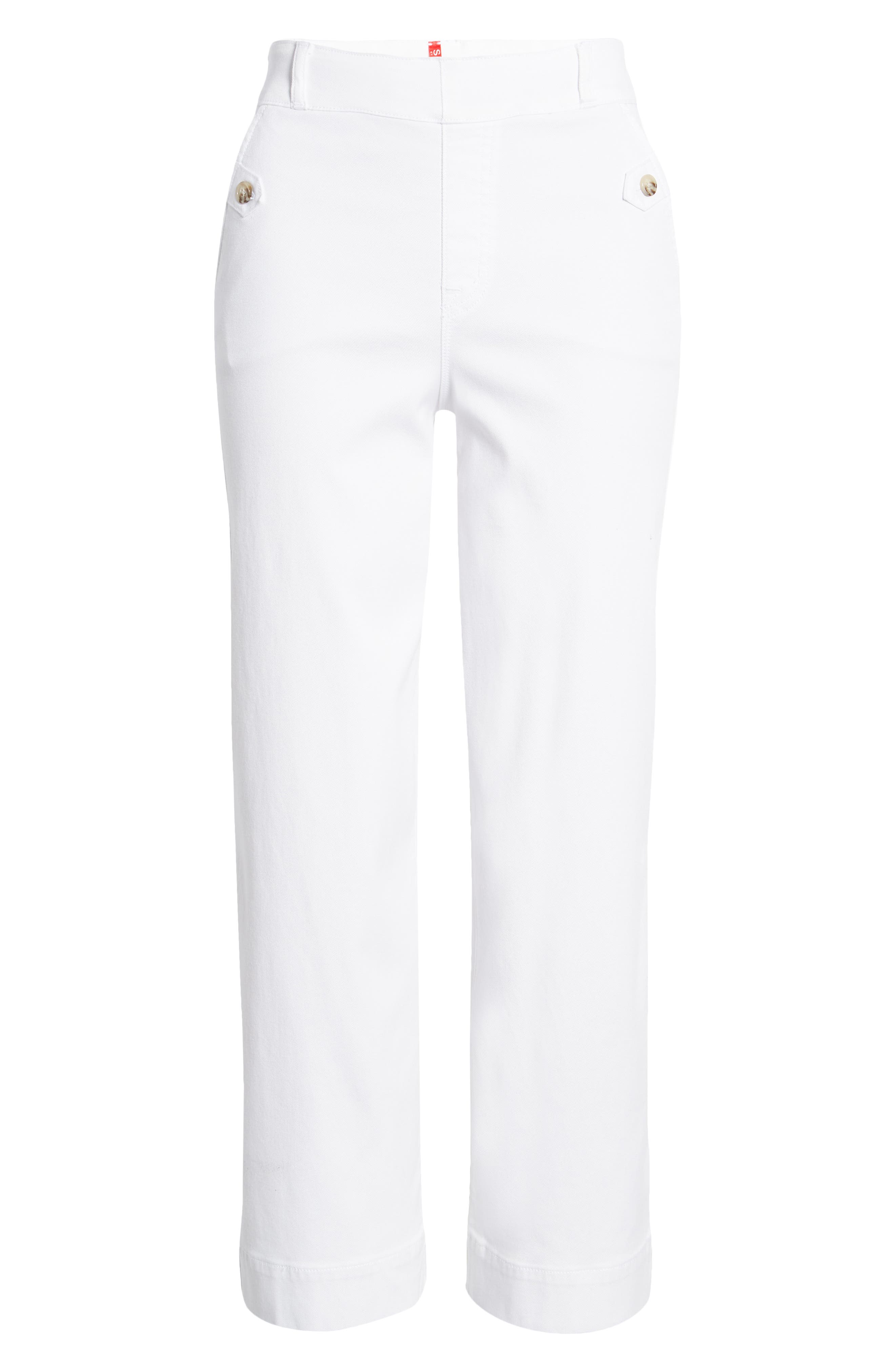 Spanx ® Wide Leg Twill Pullon Pants In Bright White ModeSens