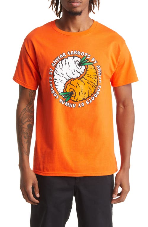 CARROTS BY ANWAR CARROTS Carrot Yang Cotton Graphic Tee in Orange