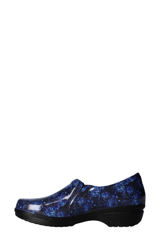 Easy Works By Easy Street Tiffany Leather Loafer In Navy Henna Floral Easy works by easy street tiffany leather loafer in navy henna floral