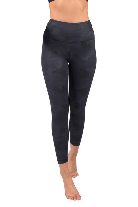 Reflex 90 Degree Women's Elastic Waist Pull On Athletic Travel Capri Pants  (Charcoal, L) 