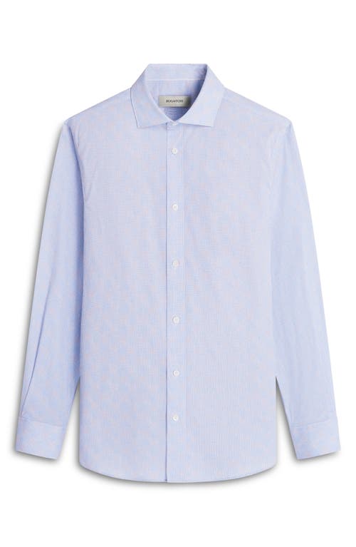 Bugatchi Axel Shaped Fit Button-up Shirt In Ice