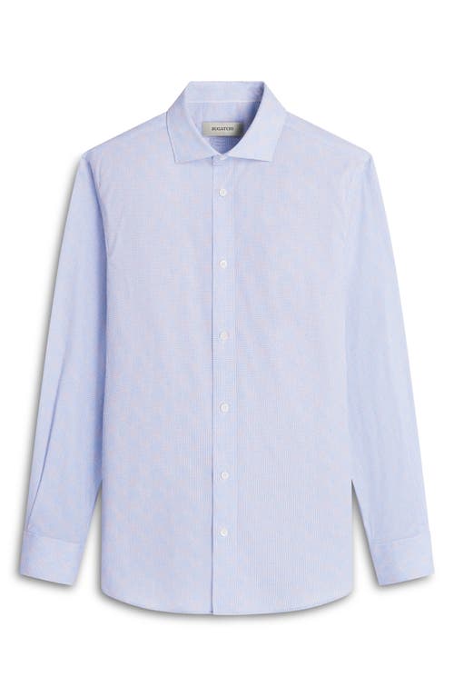 Shop Bugatchi Axel Shaped Fit Button-up Shirt In Ice