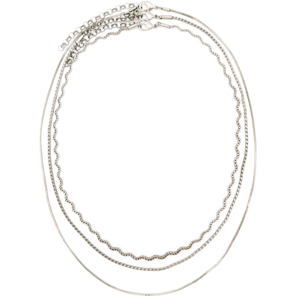 Petit Moments Melvoa Set Of 3 Necklaces In Silver
