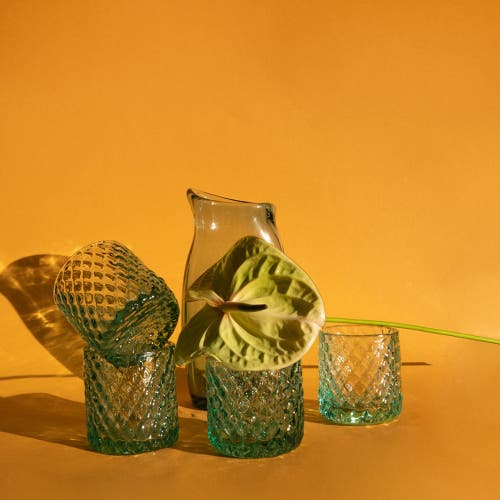 Zorro Y Jaguar Bruma Glass In Turquoise