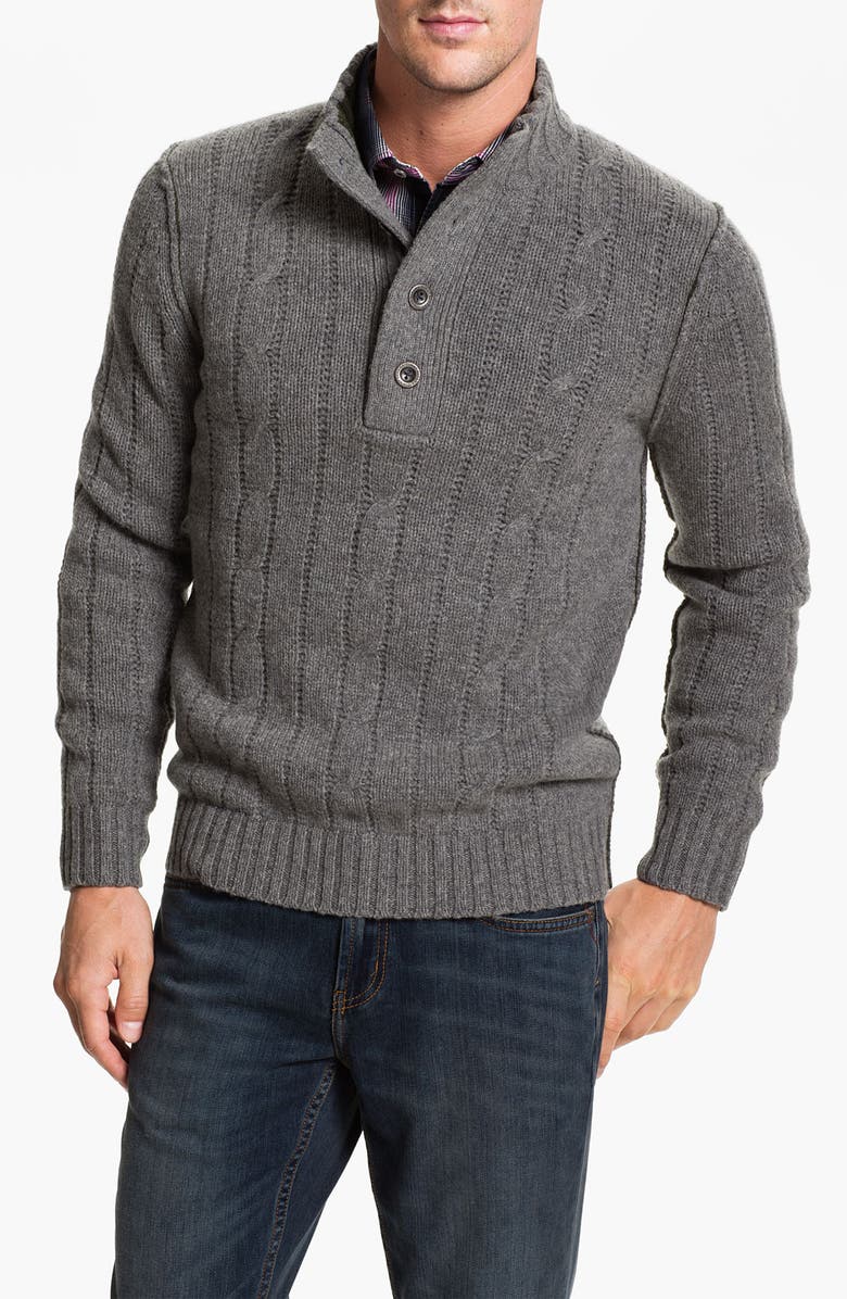 Tommy Bahama 'Outer Banks' Mock Neck Cable Knit Sweater | Nordstrom