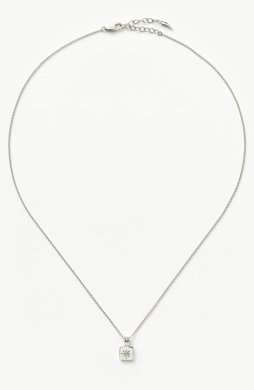 MISSOMA MISSOMA ENGRAVABLE CUBIC ZIRCONIA STAR PENDANT NECKLACE