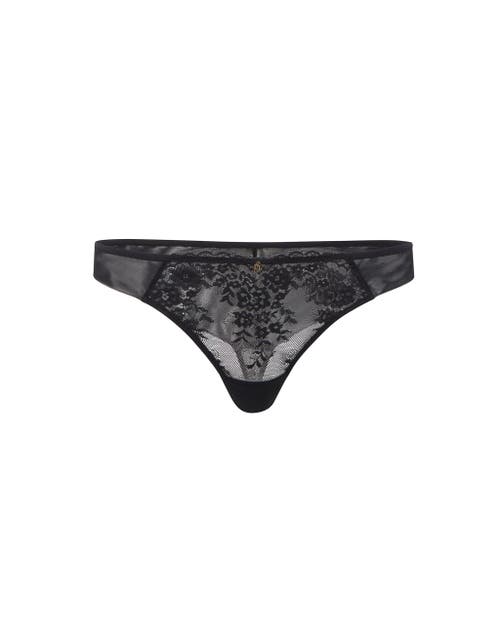 Shop Adore Me Bonnie Thong Panties In Black